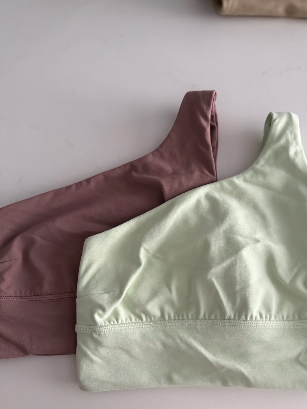2 Lululemon align asymmetrical bras